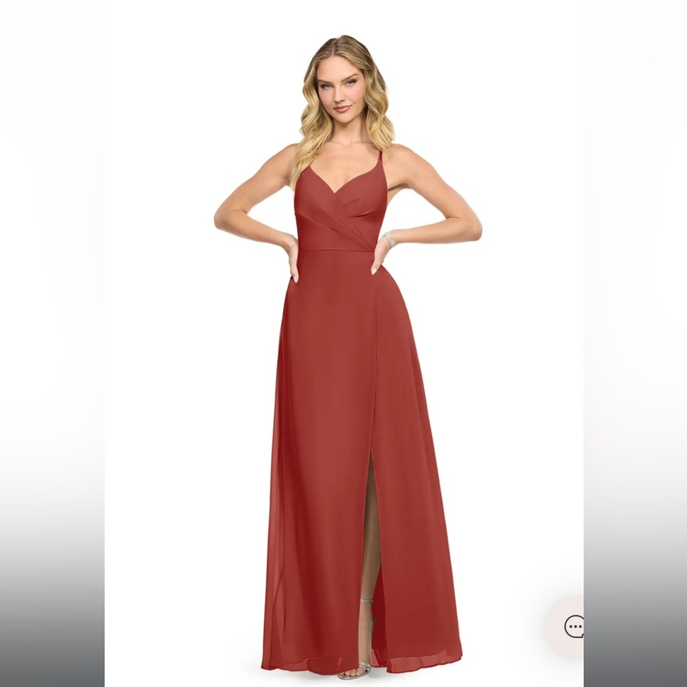 Maxi length Davis dress in Terracotta